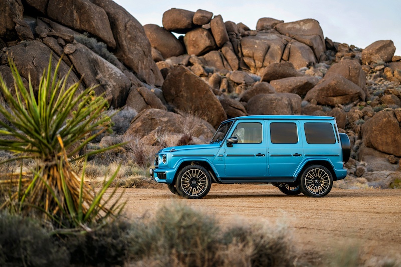 2024 Mercedes klasy G bok