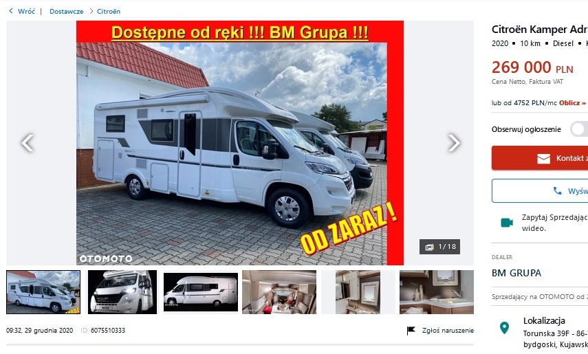 Citroen Kamper Adria Axess 670 SL